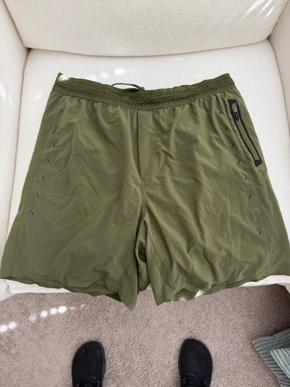 Ten Thousand Session Shorts 7" Lined Olive Men's Large